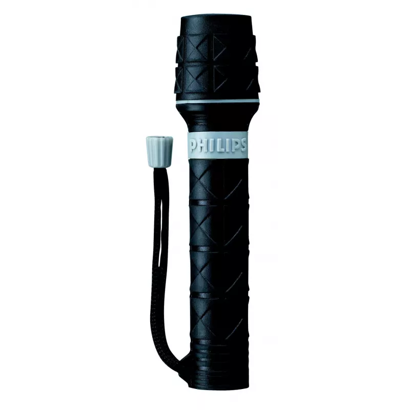 Handzaklamp Philips LightLife SFL3361/10 zwart rubber 2,4 V