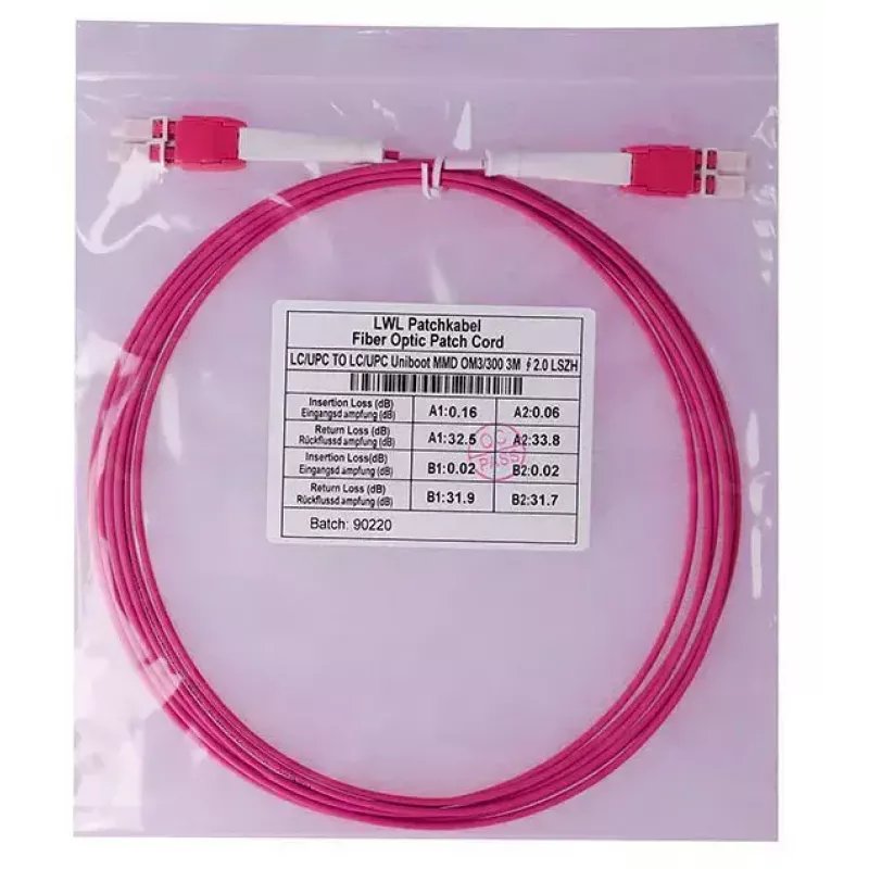 Glasvezelkabel BlueOptics SFP8181FU0.5MK 0,5 m LC OM4