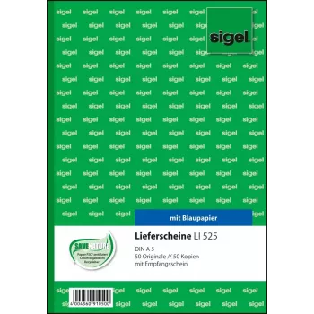 Bedrijfsformulier Sigel LI525 A5 roze wit