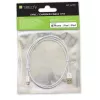 Techly ICOC APP-8WH1 Lightning-kabel 1 m wit