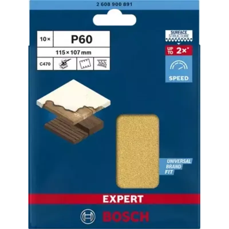 Bosch 2 608 900 891 rotatiegereedschap schuur-/schuuraccessoire hout schuurblad
