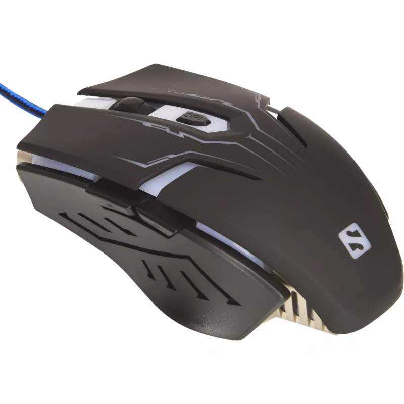Sandberg Eliminator muis, rechtshandig, USB Type-A, 2400 DPI, zwart