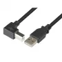 Techly USB 2.0-kabel A-stekker / B-stekker haaks 0,5m ICOC U-AB-005-ANG