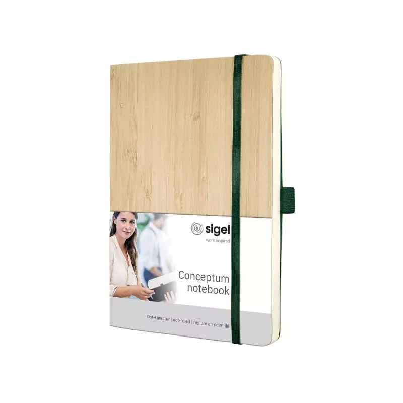 Schrijfnotitieboek Sigel Conceptum A5 194 blad Bamboo beige