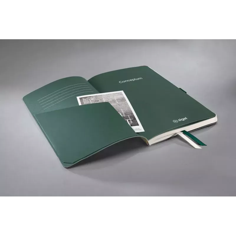 Schrijfnotitieboek Sigel Conceptum A5 194 blad Bamboo beige