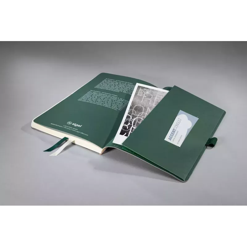 Schrijfnotitieboek Sigel Conceptum A5 194 blad Bamboo beige