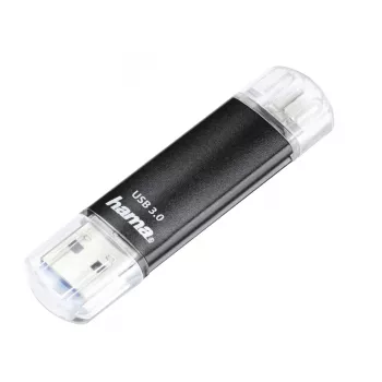 Hama Laeta Twin USB-stick 256 GB USB Type-A / Micro-USB 3.2 Gen 1 (3.1 Gen 1) zwart
