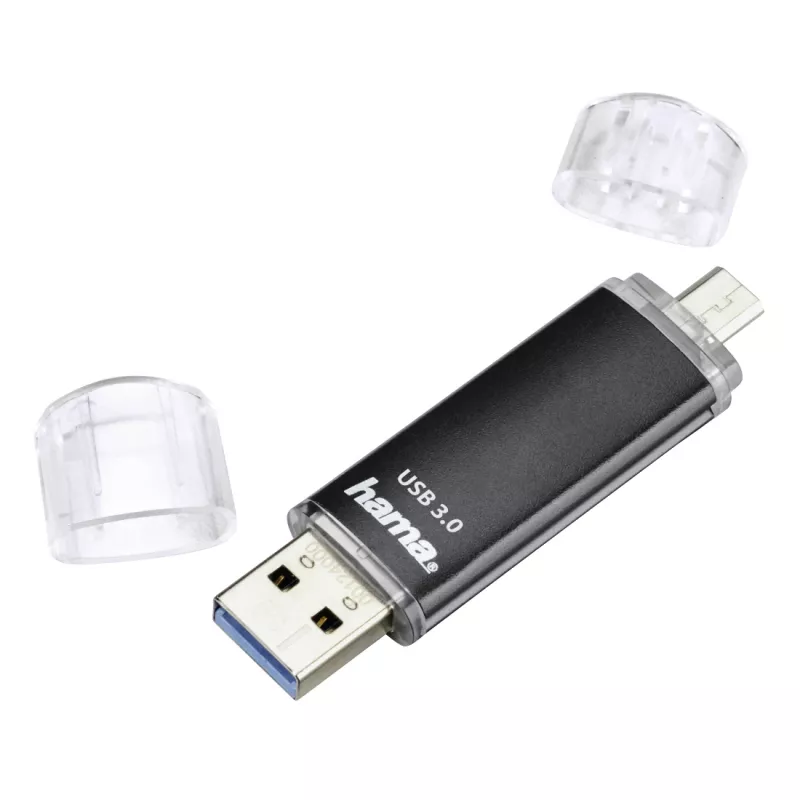 Hama Laeta Twin USB-stick 256 GB USB Type-A / Micro-USB 3.2 Gen 1 (3.1 Gen 1) zwart
