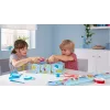 tesa Mini handafroller met tesafilm 19 mm x 10 m, blauw/rood