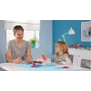 tesa Mini handafroller met tesafilm 19 mm x 10 m, blauw/rood