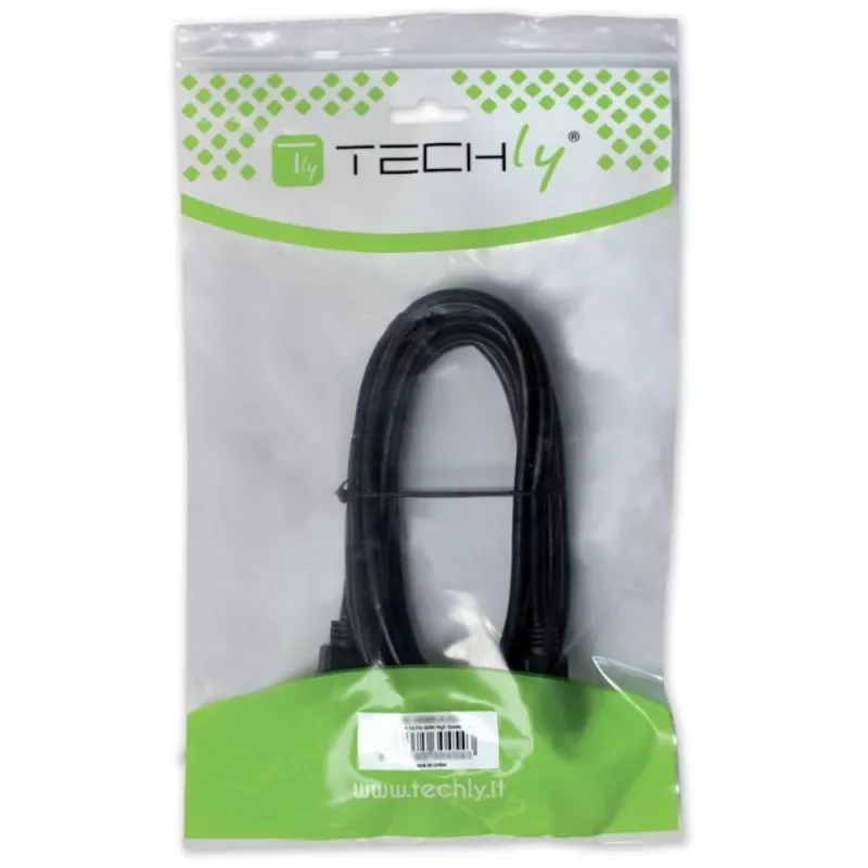 Techly USB 2.0-kabel A-stekker / B-stekker haaks 1m ICOC U-AB-10-ANG