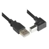 Techly USB 2.0-kabel A-stekker / B-stekker haaks 1m ICOC U-AB-10-ANG