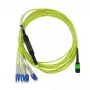 BlueOptics CBL-MPO12-4LC-SMF-1M InfiniBand glasvezelkabel MPO 4x LC 1m