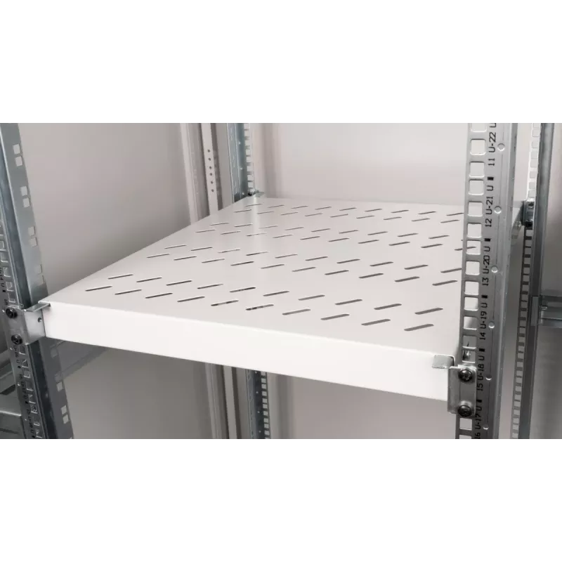 EQUIP EZVS-19-1-50-G 19" 1U variabele rackplank, 500 mm, lichtgrijs