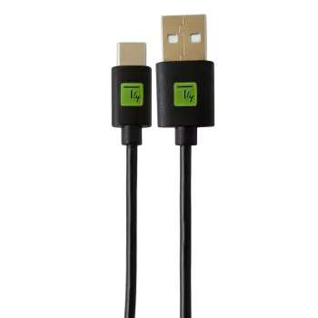 Techly ICOC MUSB20-CMAM20T USB-kabel USB 2.0 2 m USB A USB C zwart