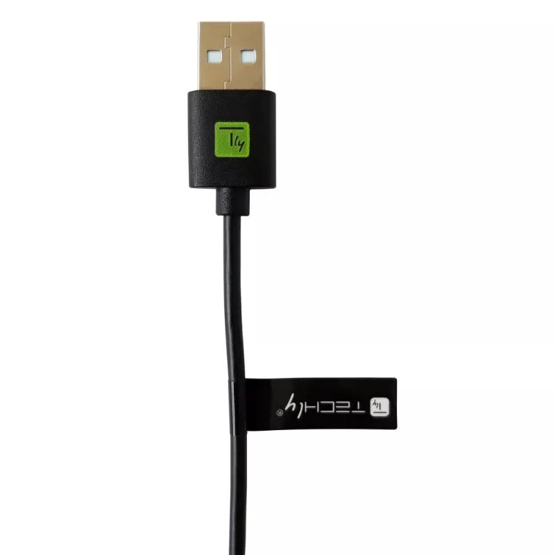 Techly ICOC MUSB20-CMAM20T USB-kabel USB 2.0 2 m USB A USB C zwart