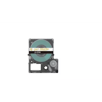 Labeltape Epson LK-6TKN goud transparant 2,4 cm thermotransfer