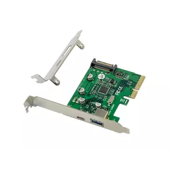 Conceptronic EMRICK USB 3.2 Gen 2 PCIe-kaart, 1-poort USB-C & 1-poort USB-A