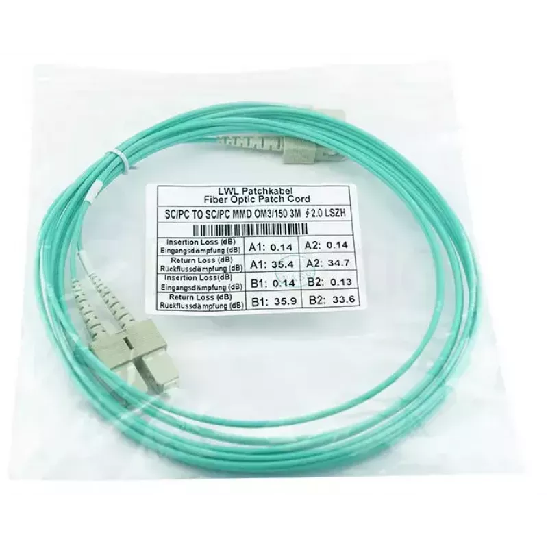 BlueOptics duplex glasvezel-patchkabel SC-SC OM3 2 meter 2 m male/male