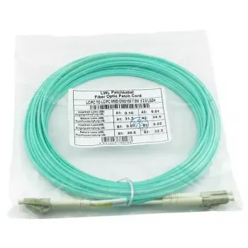 BlueOptics 050502K512000005M-BO Duplex glasvezel patchkabel (Corning-compatibel), LC-UPC/LC-UPC, multimode OM3 50/125 µm, 5 m
