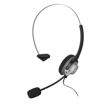 Hama 00201157 hoofdtelefoon/headset bedraad hoofdband kantoor/callcenter zwart, zilver