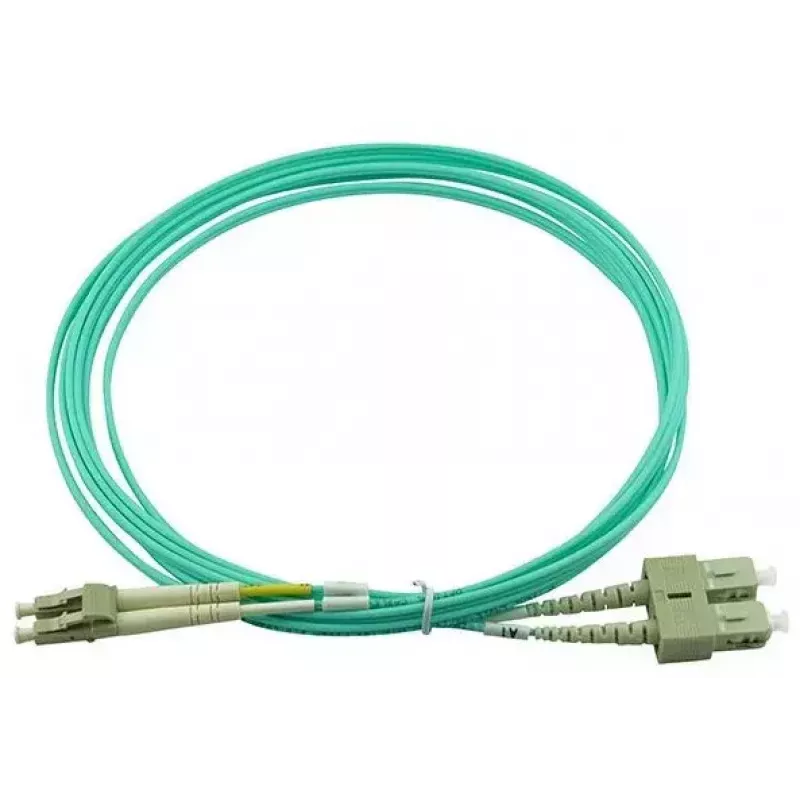 BlueOptics 055702T512000005M-BO Duplex glasvezel patchkabel (Corning-compatibel), LC-UPC/SC-UPC, multimode OM3 50/125 µm, 5 m