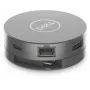 DELL 6-in-1 USB-C-multipoort-adapter - DA305, bedraad, USB 3.2 Gen 2 (3.1 Gen 2) Type-C, 10,100,1000 Mbit/s, zilver, 3840 x 2160 pixels, Dell