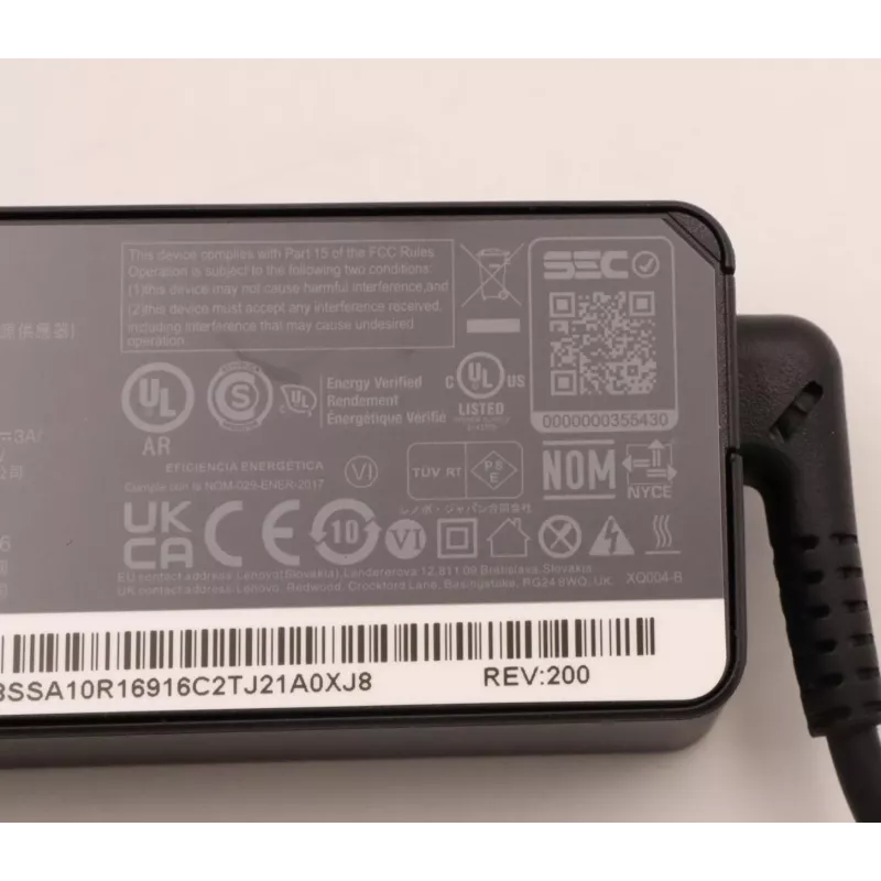 AC-adapter Lenovo 45 W USB-C 5A10W86249 — 45-W-USB-C-voeding voor laptops en apparaten