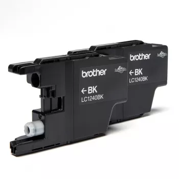 Brother inktpatronen-pack: zwart x2, standaardopbrengst, zwart, pigmentinkt, 600 pagina's, multiverpakking
