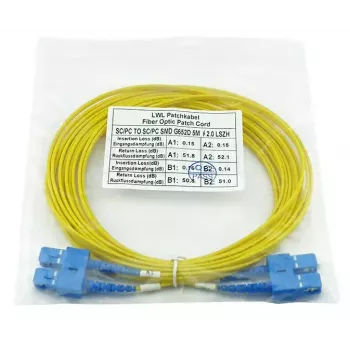 BlueOptics SFP3232BU5MK InfiniBand glasvezelkabel 5 m SC geel