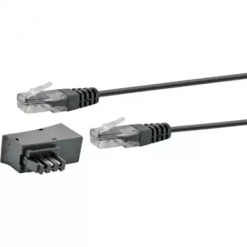 Netwerkkabel Schwaiger TAL6731 533 RJ45 RJ45/TAE-F 3m zwart