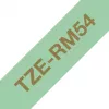 Brother TZE-RM54 labelband goud op mintkleur