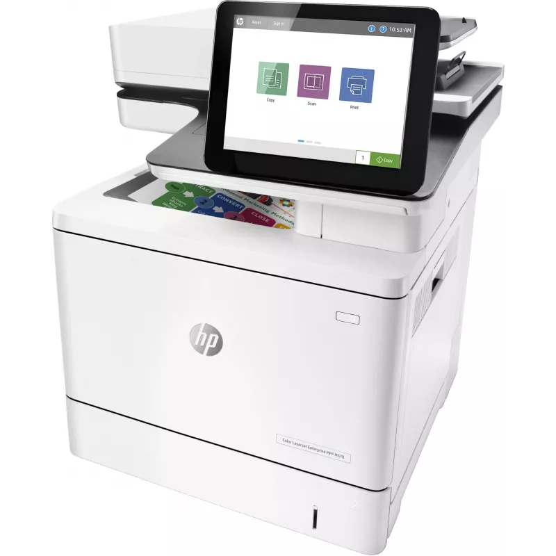 HP Color LaserJet Enterprise MFP M578dn, laser, kleurendruk, 1200 x 1200 DPI, A4, direct printen, wit