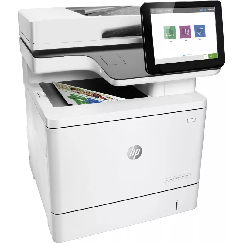 HP Color LaserJet Enterprise MFP M578dn, laser, kleurendruk, 1200 x 1200 DPI, A4, direct printen, wit