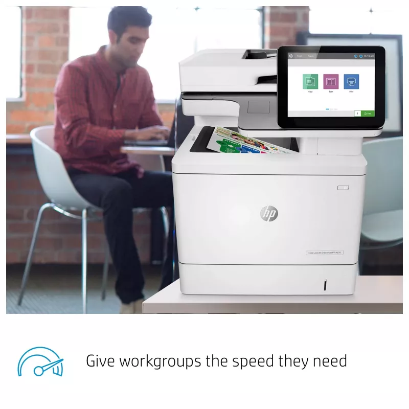 HP Color LaserJet Enterprise MFP M578dn, laser, kleurendruk, 1200 x 1200 DPI, A4, direct printen, wit