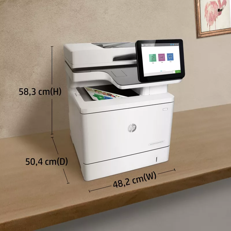 HP Color LaserJet Enterprise MFP M578dn, laser, kleurendruk, 1200 x 1200 DPI, A4, direct printen, wit
