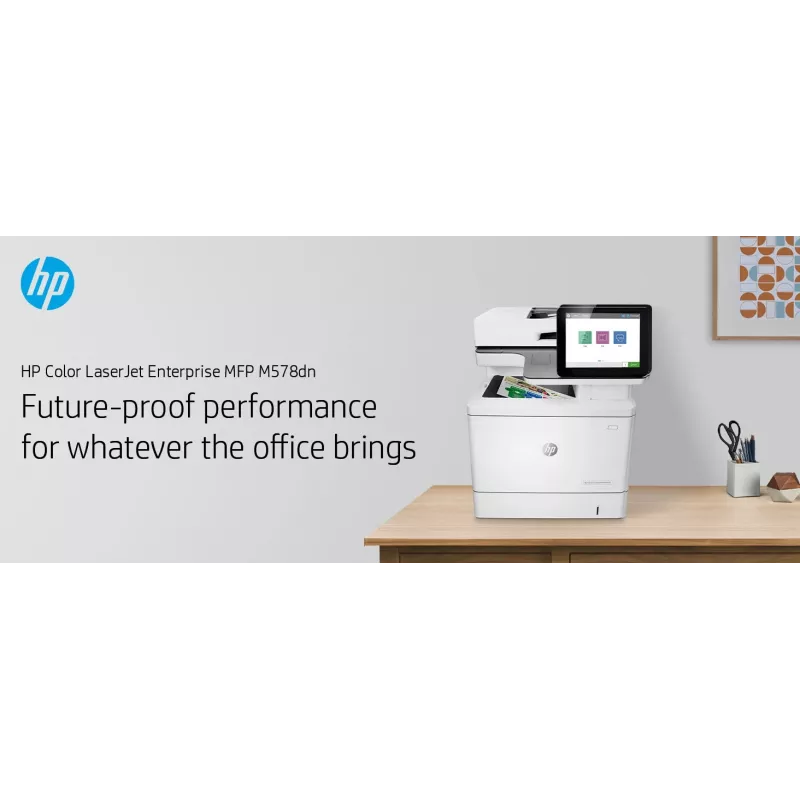 HP Color LaserJet Enterprise MFP M578dn, laser, kleurendruk, 1200 x 1200 DPI, A4, direct printen, wit