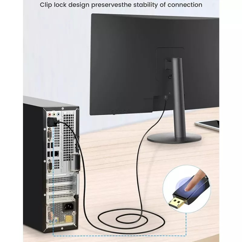 Techly monitor DisplayPort-naar-DVI-kabel 2 m ICOC DSP-C-020