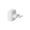 EU platte wandlader d bramante re-charge Pro — 2× USB-C 25W, indoor, wit