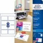 Avery Zweckform Quick&Clean C32028-10 Glanzende fotovisitekaartjes, wit, 220 g/m2, 10 vellen