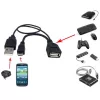 Techly USB 2.0 kabel OTG A F Micro USB M met USB 30cm zwart ICOC MUSB-MC2