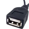 Techly USB 2.0 kabel OTG A F Micro USB M met USB 30cm zwart ICOC MUSB-MC2
