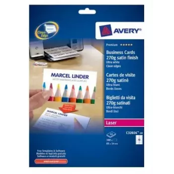 Visitekaartjes-laserpapier Avery C32026-10