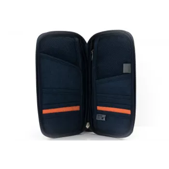 Safe Flight blauwe polyester reistas TROIKA TRV20/DB