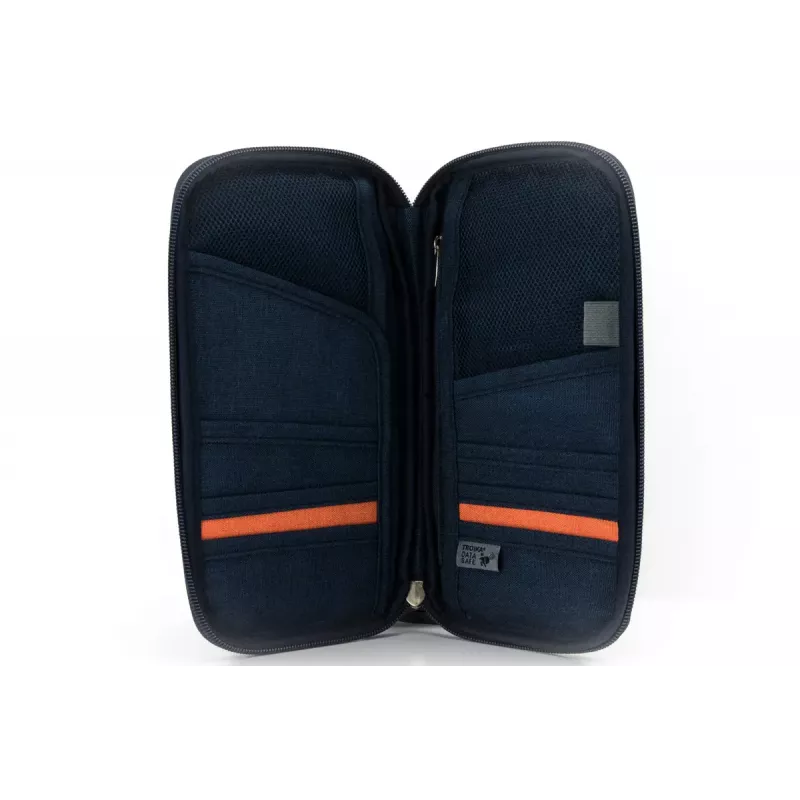 Safe Flight blauwe polyester reistas TROIKA TRV20/DB