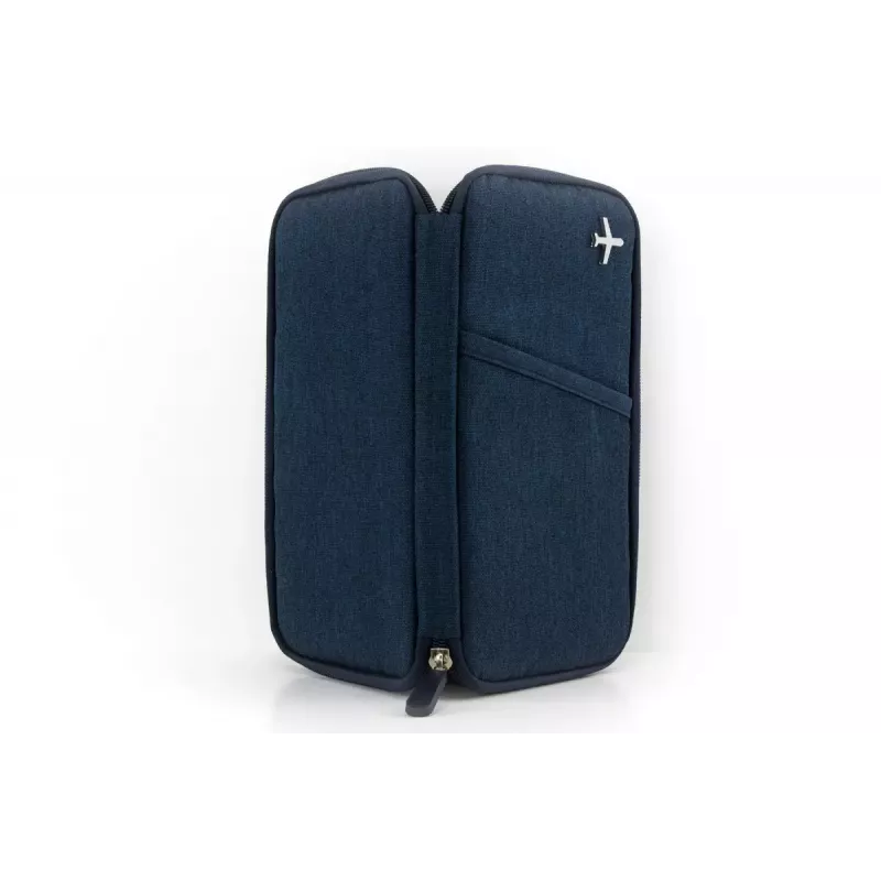 Safe Flight blauwe polyester reistas TROIKA TRV20/DB