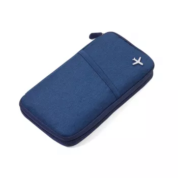 Safe Flight blauwe polyester reistas TROIKA TRV20/DB