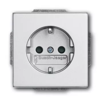 Stopcontact Busch-Jaeger 2011-0-3798 CEE 7/3 2P+E 16 A 250 V zilver, 63×41 mm
