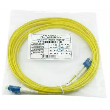 Glasvezel-patchkabel BlueOptics SFP3131BU3MK 3 m OS2 LC–LC geel, 9 µm, vollduplex