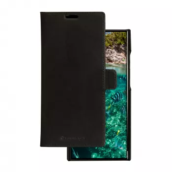 Folio-telefoonhoes dbramante1928 Lynge voor Samsung Galaxy S23 Ultra — zwart, 3 kaartvakken, geschikt voor 6,8 inch